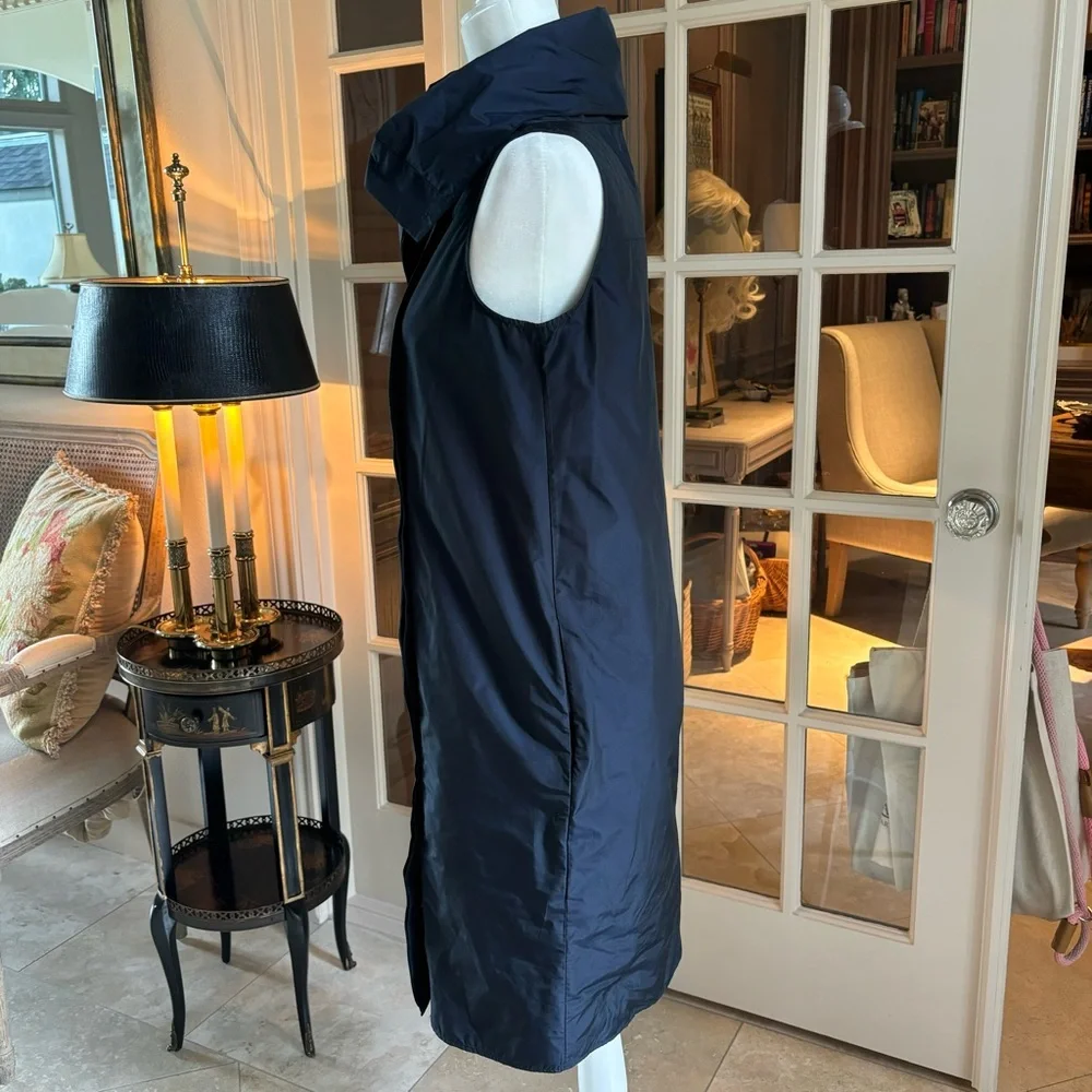 COS Sleeveless Navy Button Front Shift -Sz 4 - Picture 2 of 11